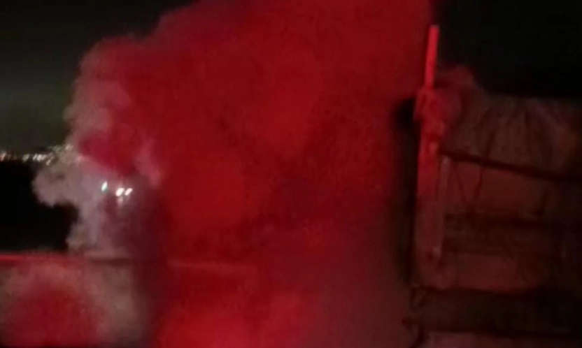 Malatya'da amonyum nitrat yüklü tırda korkutan yangın