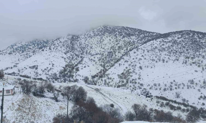 Malatya'da kırsal kesimlerde kar etkili oluyor