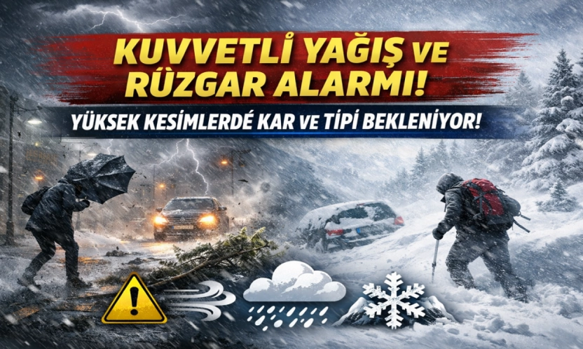 Malatya'da Kuvvetli Yağış ve Rüzgar Uyarısı