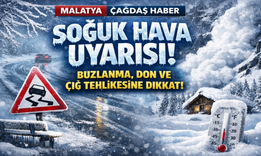 Malatya'da Soğuk Hava Uyarısı: Buzlanma, Don ve Çığ Tehlikesine Dikkat!