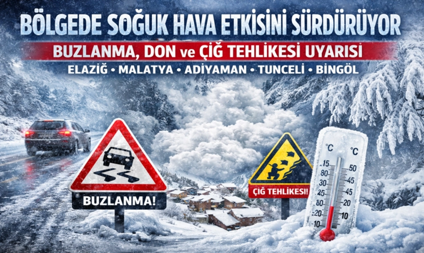 Soğuk Hava Etkisini Sürdürüyor: Buzlanma, Don ve Çığ Tehlikesi Uyarısı