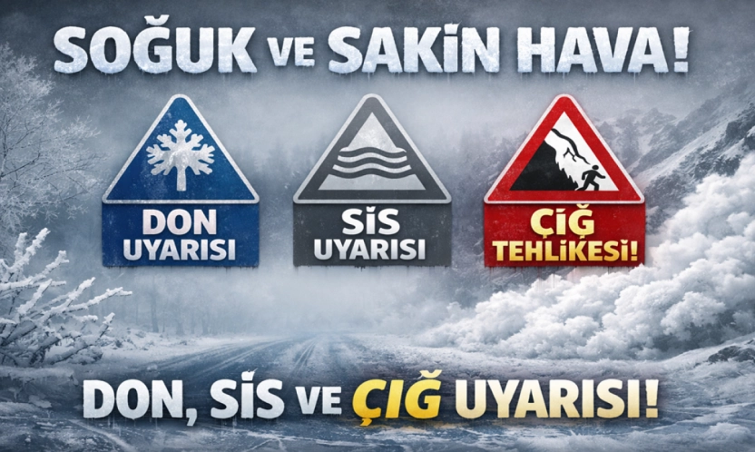 Soğuk ve Sakin Hava: Don, Sis ve Çığ Uyarısı