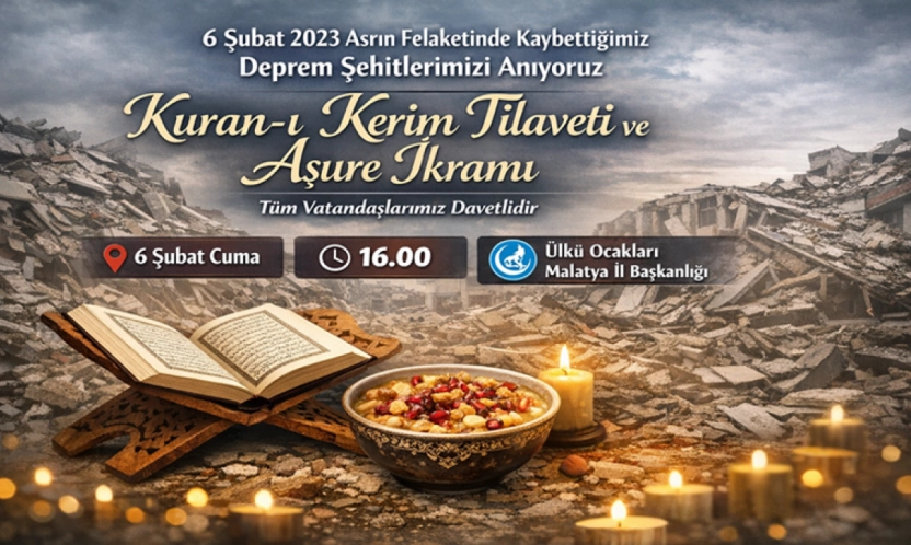 Ülkü Ocakları'ndan Deprem Şehitleri İçin Anma Programı